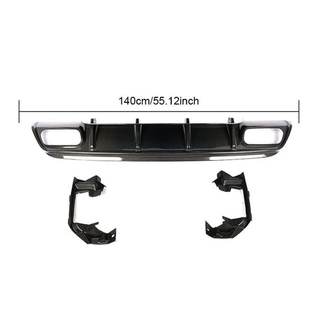 A45 Carbon Fiber Rear Diffuser Spoiler for Mercedes Benz W176 A250 2013 - 2018
