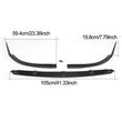 Front Bumper Lip Spoiler Splitters for Mercedes-Benz C Class W205 C205 C63 AMG Coupe 2 Door 2015 - 2019 Carbon Fiber and FRP