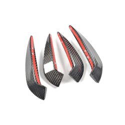 Carbon Fiber Front Bumper Canards Fins Stickers for Mercedes Benz CLA200 CLA250 Sport Sedan 4-Door 2016 2017 4PCS/Set