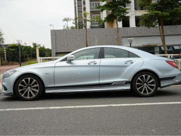 Carbon Fiber / FRP Car Front Bumper Lip Spoiler Splitters for Mercedes-Benz CLS400 CLS550 W218 2015 - 2017 Front Splitters