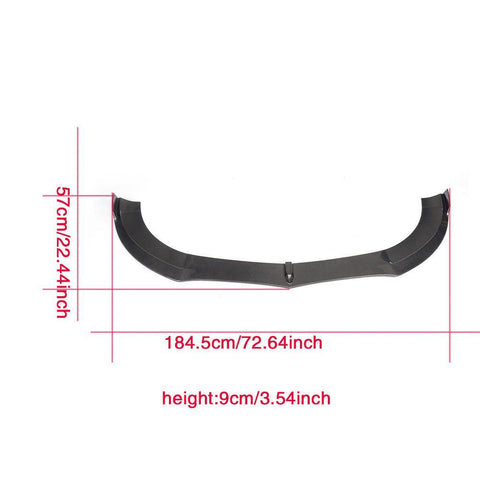 Carbon Fiber / FRP Car Front Bumper Lip Spoiler Splitters for Mercedes-Benz CLS400 CLS550 W218 2015 - 2017 Front Splitters
