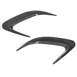 Carbon Fiber / FRP Auto Rear Bumper Side Vent Trims Sticker Canards for Mercedes Benz W218 CLS-class Sedan 4 Door 2015 - 2017
