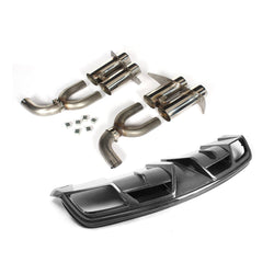 Carbon Fiber Rear Bumper Diffuser Lip for Mercedes-Benz CLA-Class C117 CLA250 CLA260 CLA45 AMG Sedan 2013 2014 Exhaust