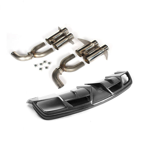 Carbon Fiber Rear Bumper Diffuser Lip for Mercedes-Benz CLA-Class C117 CLA250 CLA260 CLA45 AMG Sedan 2013 2014 Exhaust