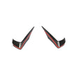 Carbon Fiber C197 Front Fog Lamp Vents Trim Flats for Mercedes Benz R197 SLS AMG GT 2010-2014
