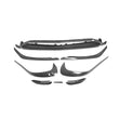Carbon Fiber A45 Front Valance Lip with Canards for Mercedes Benz W176 A250 AMG Style 2013-2018