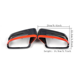 Carbon Fiber Car-Styling Replacement Racing Side Rearview Mirror Covers Caps for Benz W204 W212 W218 W176 W207