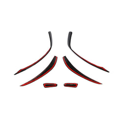 Black Painted FRP CLA45 Front Bumper Trims for Mercedes Benz CLA250 Sport 13-15