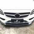 Carbon Fiber Front Bumper Lip Spoiler Guard for Mercedes-Benz C Class W205 Standard Sedan 2015 - 2019