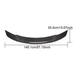 For Mercedes Benz W222 Sedan 14-20 Carbon Fiber Rear Trunk Spoiler Boot Wing Lip