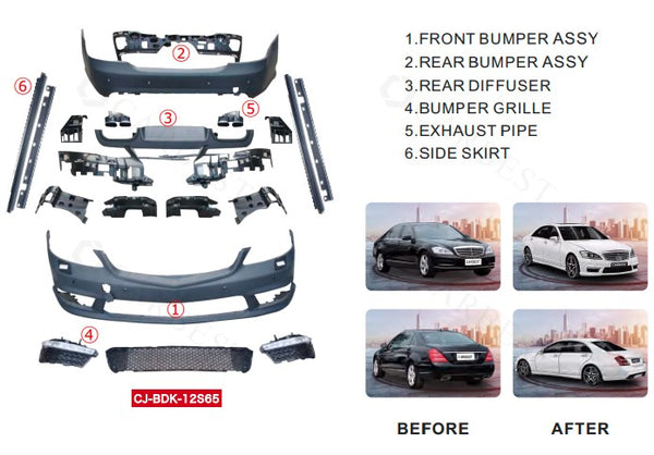 W221 S65 AMG Body kit for S-CLASS
