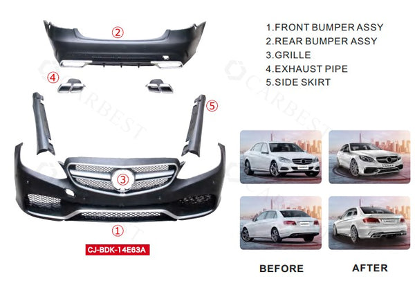 W212 E63 AMG BODY KIT FOR E-CLASS 2014-2015