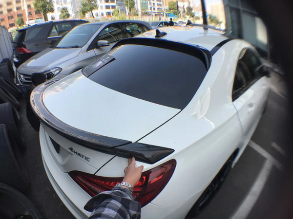 Carbon Fiber Rear Trunk Spoiler Boot Duck Lip Wing for w117 Mercedes-Benz CLA250 CLA260 CLA45 2013 2014