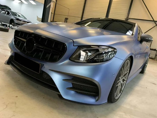 4PCS Carbon Fiber Front Bumper Vents Trim for Mercedes Benz E-Class C238 E200 E300 E500 E43 Sport 17-18