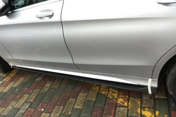 Factory Style Carbon Fiber W205 Side Skirts for Mercedes Ben z 2014-2016