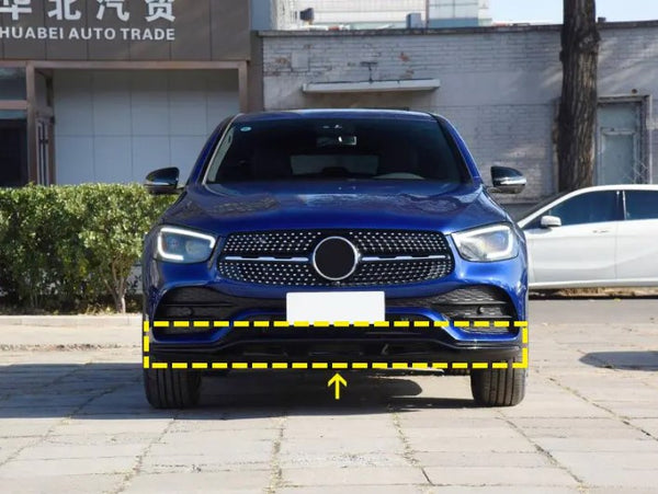X253 Front Spoiler Lip Carbon Fiber for Mercedes Benz GLC300 GLC350 GLC43 Sport Utility 4-Door 2020
