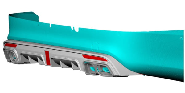 Carbon Fiber W222 S65 Rear Bumper Lip for Mercedes Benz S400 S500 Sport S63 AMG Sedan 14-17