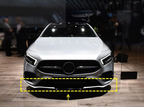 3PCS Carbon Fiber Front Bumper Lip for Mercedes W177 A Class A200 A220 Sport 2019up