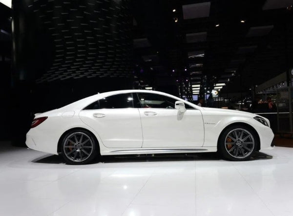 Carbon Fiber Front Bumper Lip Splitters Cupwings for Mercedes-Benz W218 CLS63 AMG S Sedan 4-Door 2015 - 2017 Splitters