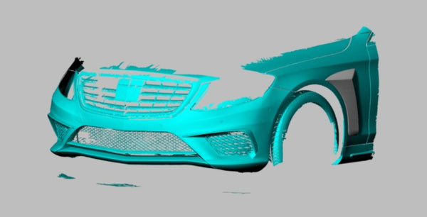 B Style Carbon Fiber Side Fender Trims for Mercedes Benz S Class S63 S65 AMG Sedan 4-Door 14-18