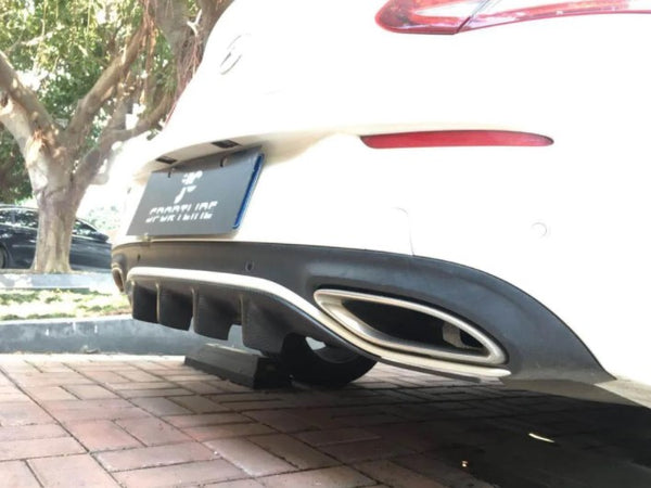 Carbon Fiber Rear Bumper Guard Diffuser Lip for Mercedes-Benz C Class C205 Coupe 15-18 C43 AMG C300 Convertible Non C63