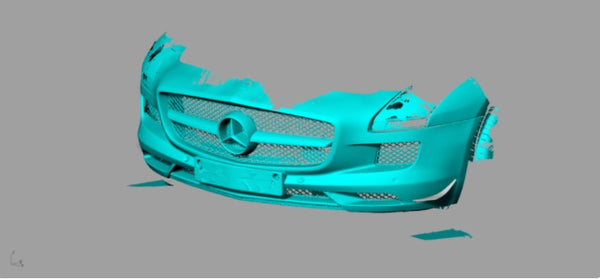 Carbon Fiber C197 Car Bumper Front Canards Fins for Mercedes Benz R197 SLS AMG GT 2010-2014