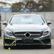 Mercedes Benz S Class Carbon Fiber Front Foglamp Cover Trims Coupe 2 Door 2014-2017
