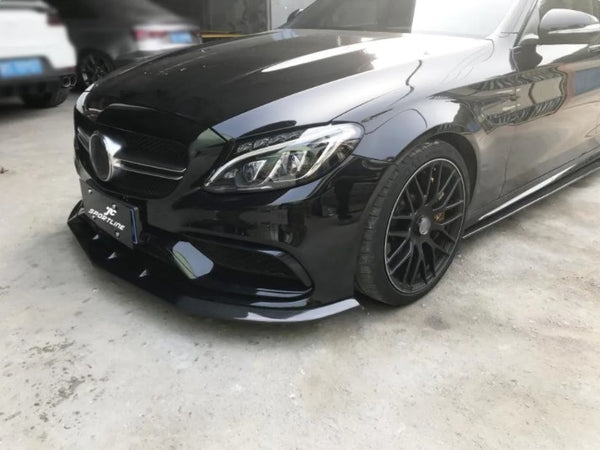 Carbon Fiber Front Lip for Mercedes-Benz C-Class W205 C63 AMG 2015-2020