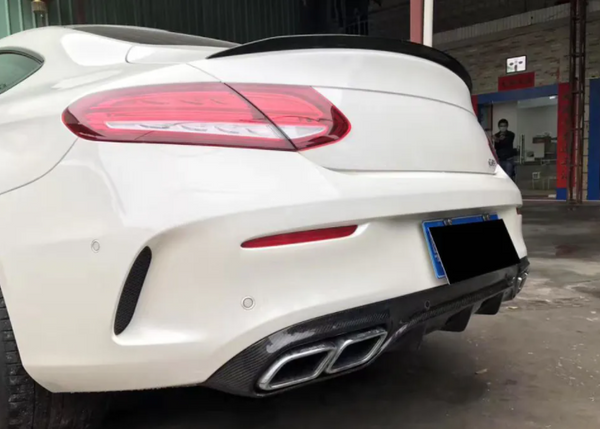 Carbon Fibre C205 Rear Wing Spoiler for Mercedes Benz C205 C200 C300 C350 C43 W205 C63 AMG Coupe 15-17
