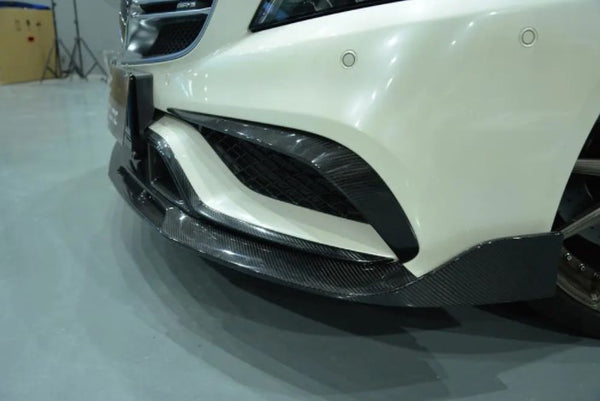 Carbon Fiber W218 Front Bumper Canards for Mercede s Ben z CLS-Class W218 CLS63 AMG 15-17
