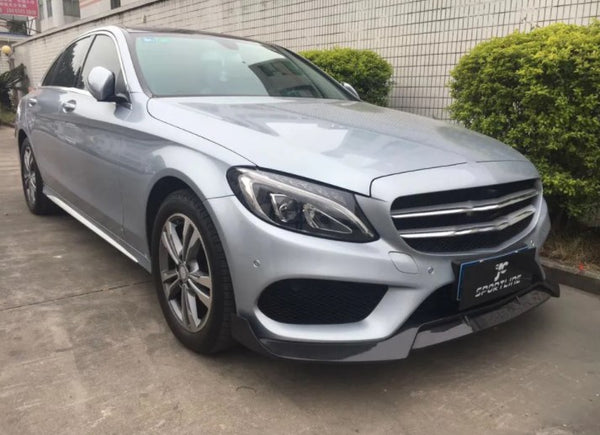 C205 Carbon Fiber Front Spoiler for Mercedes C-Class W205 Sport C205 C43 AMG Coupe 2-Door 15-18