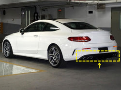 Carbon Fiber W205 C63 Car Diffuser Lip for Mercedes Benz C63 AMG Coupe 2015-2019