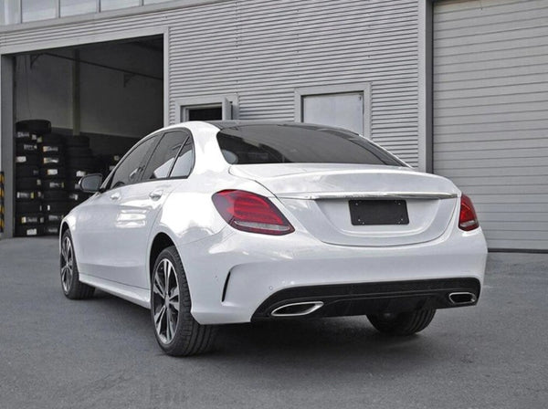 Carbon Fiber Rear Bumper Diffuser for Mercedes Benz W205 C63 Sport Bumper B Style 2015-2017