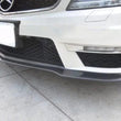 Carbon Fiber / FRP Front Bumper Lip Spoiler Splitters for Mercedes-Benz C-Class W204 C63 AMG Sedan Coupe 2012 - 2014