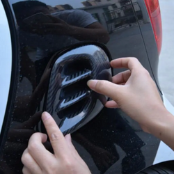 Carbon fiber Air duct Vent Fender Trim for Smart Fortwo Coupe 2016-2017