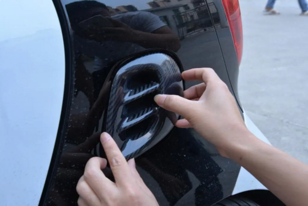 Carbon fiber Air duct Vent Fender Trim for Smart Fortwo Coupe 2016-2017