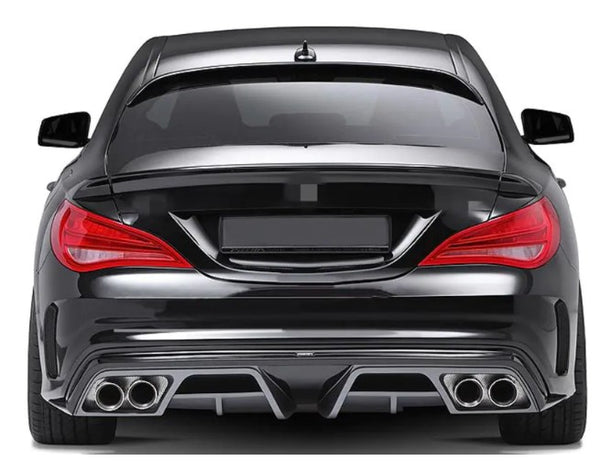 Carbon Fiber Rear Bumper Diffuser Lip for Mercedes-Benz CLA-Class C117 CLA250 CLA260 CLA45 AMG Sedan 2013 2014 Exhaust