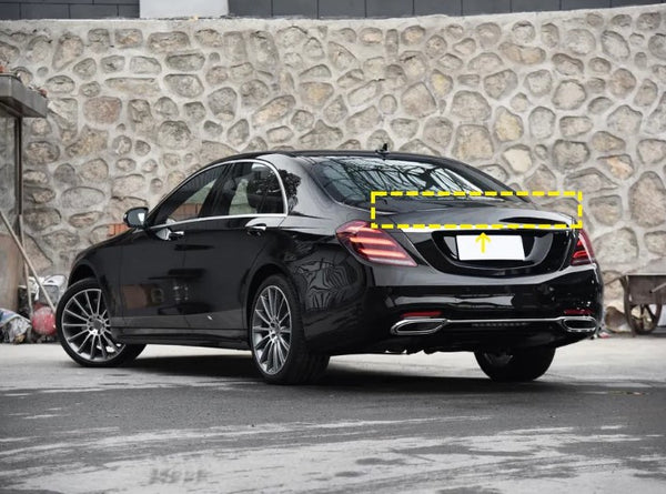 Mercedes Benz S Class W221 08-13 Carbon Fiber Rear Trunk Spoiler Boot Wing Lip