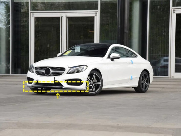 Carbon Fiber Car Front Lip for Mercedes-Benz C300 C200 C250 C205 2D 4-Door 2015-2018