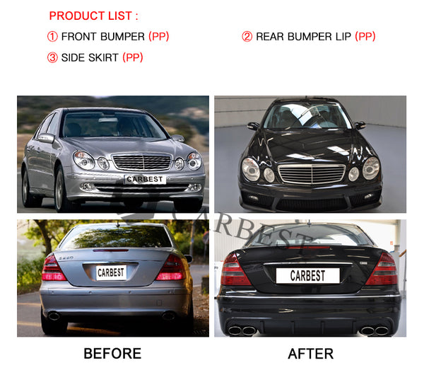 W211 E63 AMG BODY KIT FOR E-CLASS W211 2003-2008